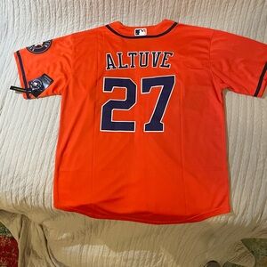 Jose Altuve Orange Alternate Player Jersey